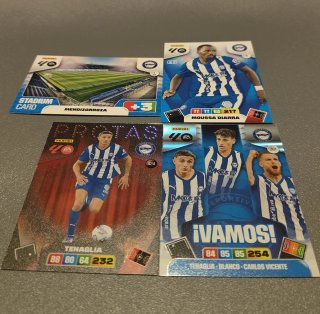 4 Cromos Alavés Adrenalyn XL 2025-26