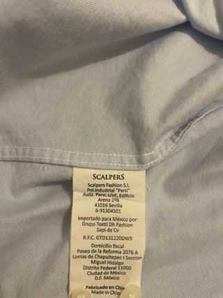 Camisa Scalpers azul