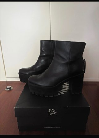 Botines de plataforma negros