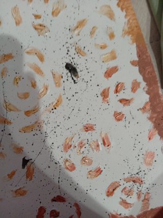 Pintura relieve hecha a mano
