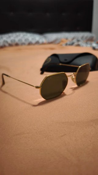 Gafas Ray Ban Octagonal Doradas Originales