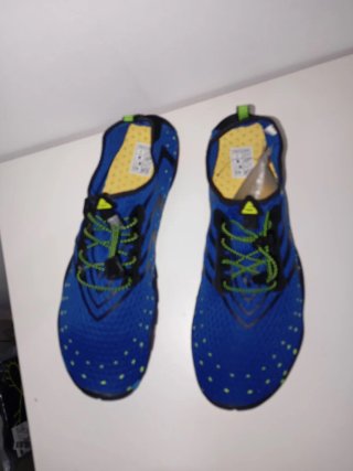 Escarpines Hombre Talla 48 Azul y Verde