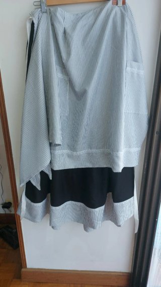 Traje Antorchera Rayas Blanco y Negro