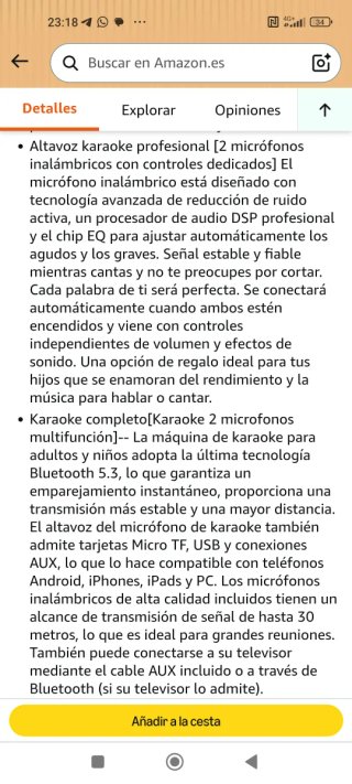 Altavoz Karaoke 2 Microfonos Inalambricos