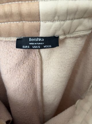 Pantalones deportivos mujer beige y marrón
