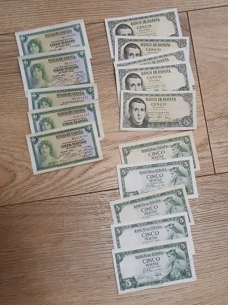 Lote 120 Billetes Españoles Pesetas