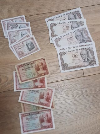 Lote 120 Billetes Españoles Pesetas