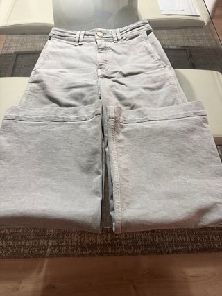 Pantalón Bimba y Lola Gris Talla 36, verde agua
