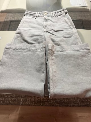 Pantalón Bimba y Lola Gris Talla 36, verde agua