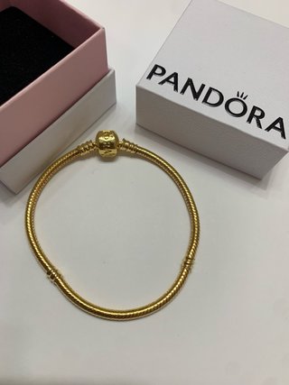 Pulsera Pandora Dorada 19cm para Charm