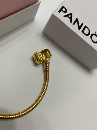 Pulsera Pandora Dorada 19cm para Charm