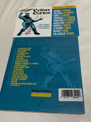 Celtas Cortos CD Firmado 40 Años Contando Cuentos