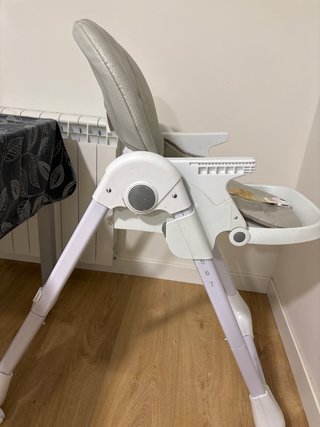 Trona bebé reclinable gris