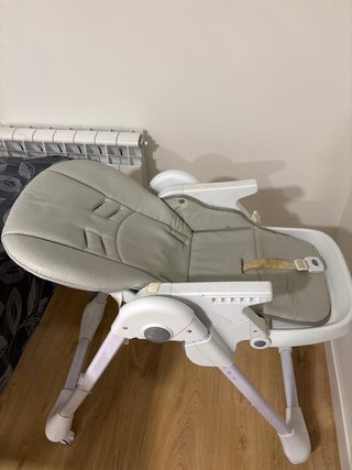 Trona bebé reclinable gris