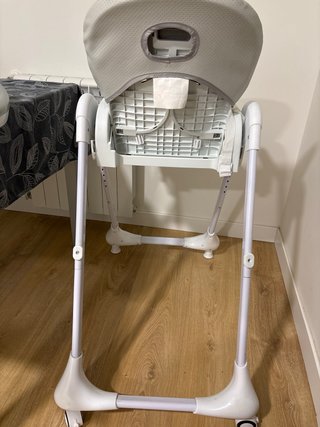 Trona bebé reclinable gris