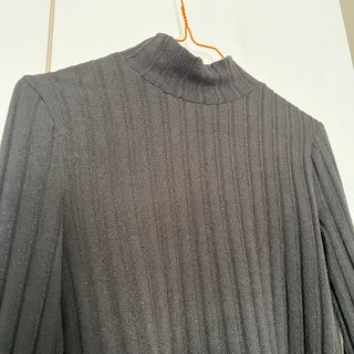 Jersey fino cuello medio negro
