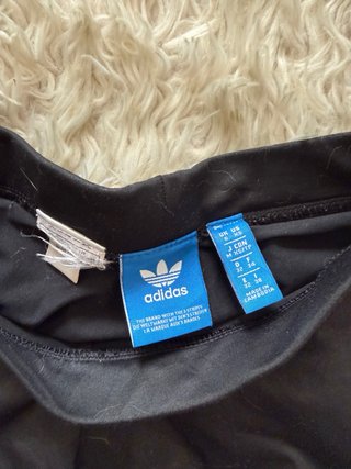Leggings Adidas Negros con Logo Lateral
