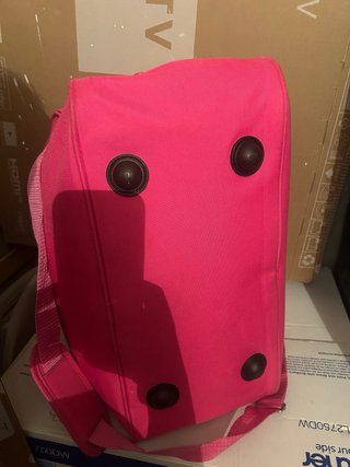 Mochila de mano rosa