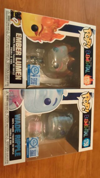 Pack 2 Funkos Elemental Ember Lumen y Wade Ripple