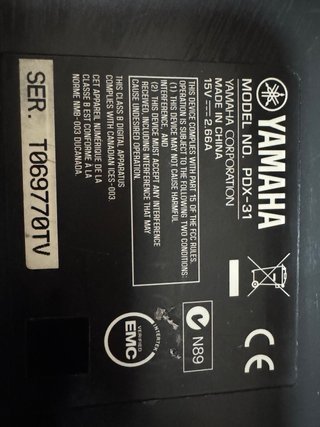 Altavoz Yamaha Gris y Blanco IPOD