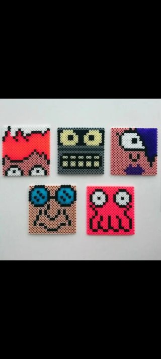 Figuras Futurama Perler Beads