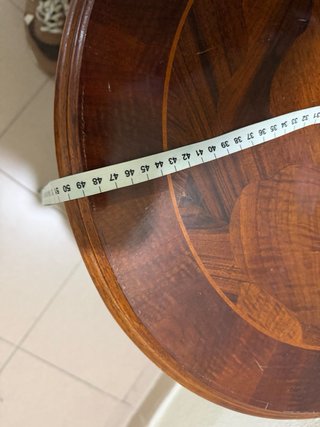 Mesa auxiliar madera antigua