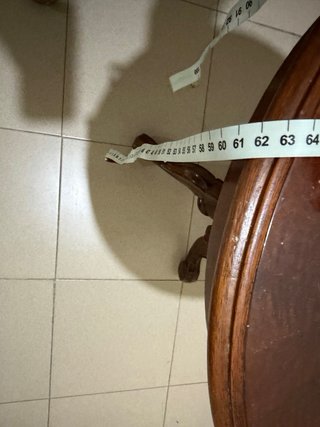 Mesa auxiliar madera antigua