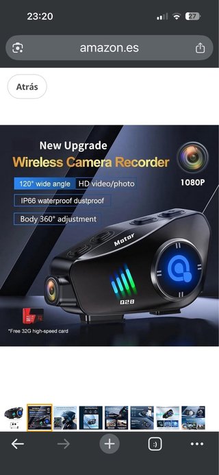 Auriculares Casco Moto HD1080P