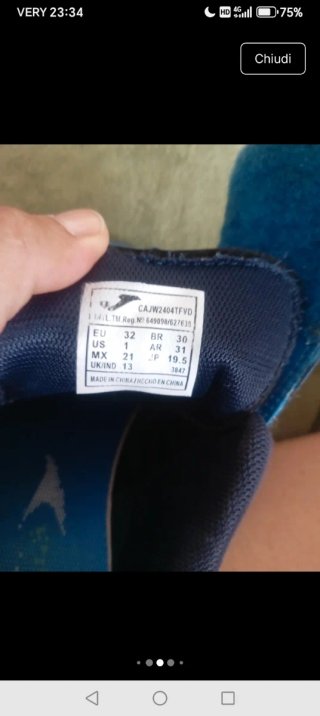 Scarpe calcetto sint. Joma n.32