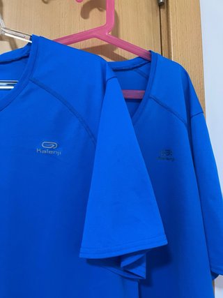 Pack 2 Camisetas Deportivas Azules Kalenji