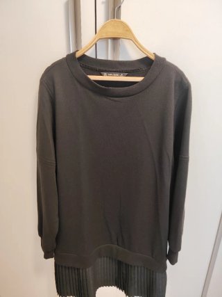 Vestido Zara Negro y Blanco Talla L