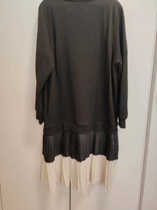 Vestido Zara Negro y Blanco Talla L