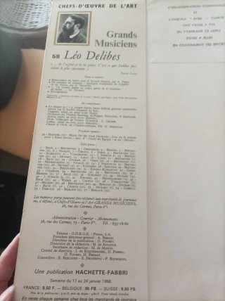 Vinilo Clásico Delibes - Grands Musiciens