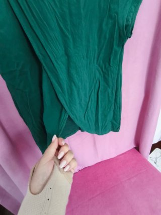 Blusa verde manga curta
