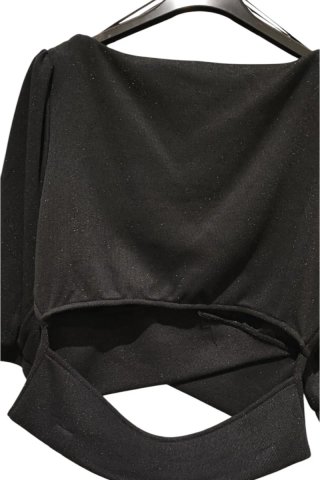 Tiffosi Top Curto Manga Bufante Preto M