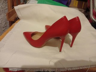 Zapatos Zara Talla 37 Rojo/ coral