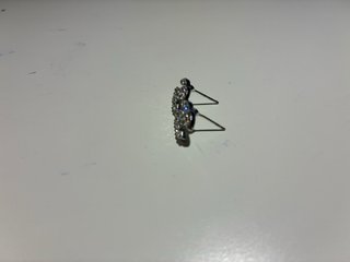 Pendientes Chanel Plata con Cristales