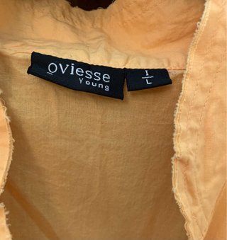 Camicia Oviesse arancio/giallo con pizzo