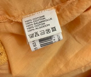 Camicia Oviesse arancio/giallo con pizzo