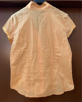 Camicia Oviesse arancio/giallo con pizzo