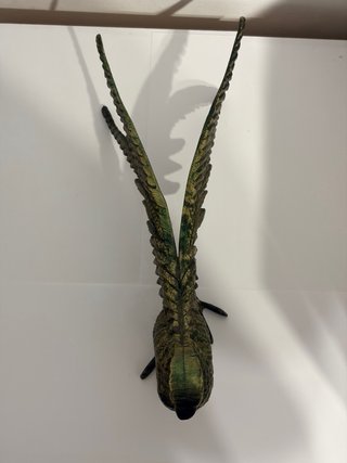 Figura Faisán Bronce Macizo Decorativo 25cm