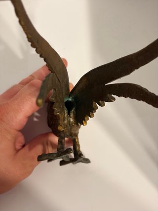 Figura Faisán Bronce Macizo Decorativo 25cm