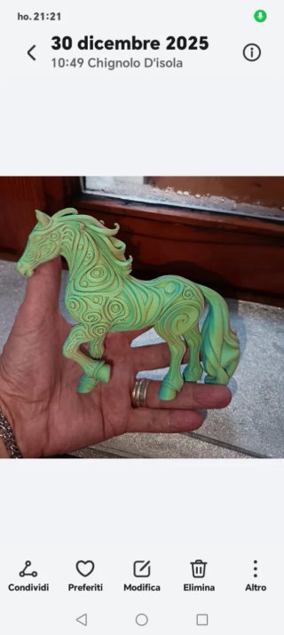 Cavallino decorativo bicolore