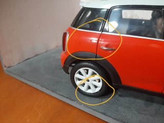 Mini Cooper Norev 1/18 Rojo