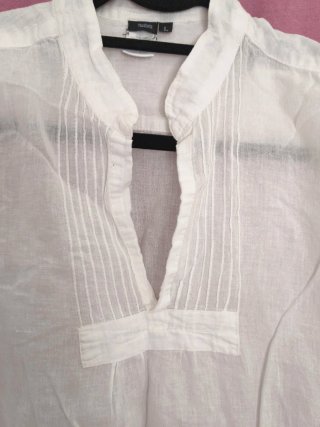 Blusa branca manga comprida