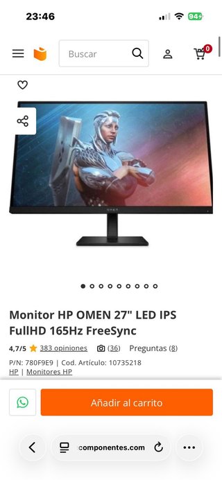 Monitor OMEN Negro