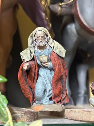 Figura Belén Rey Melchor Decorarte Barro