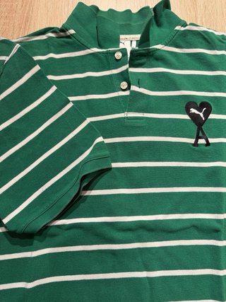Polo Puma Ami Paris Verde Talla XL