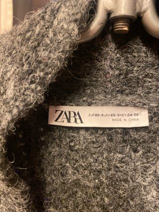 Abrigo largo lana Zara Talla M