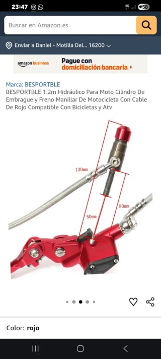 Embrague Hidráulico Moto/Quad 1.2m